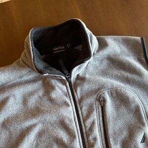 Nautica Charcoal Full-Zip Fleece